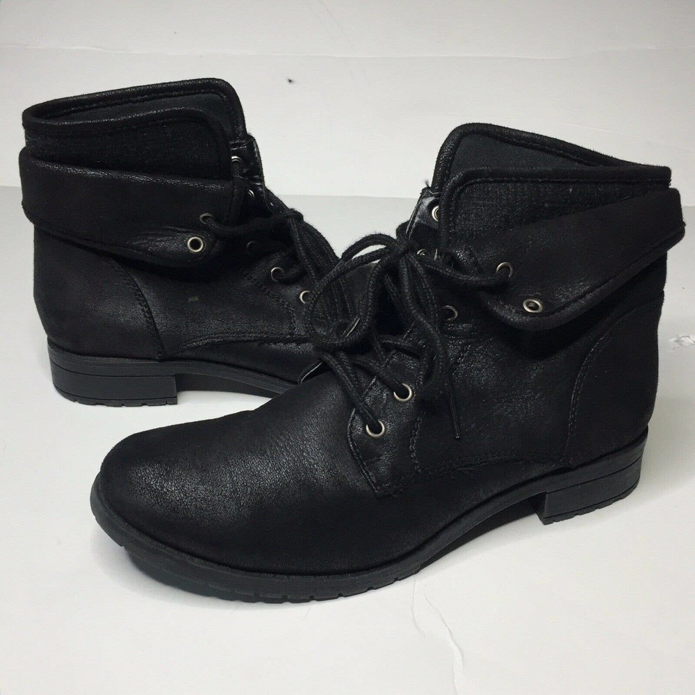 Sonoma Combat Boot Fold Over Black Reese